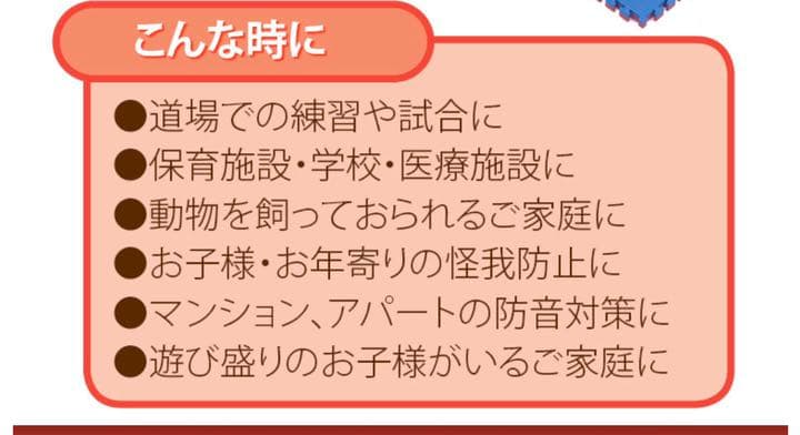 ジョイントマット　室内トレーニングマット　両面畳柄