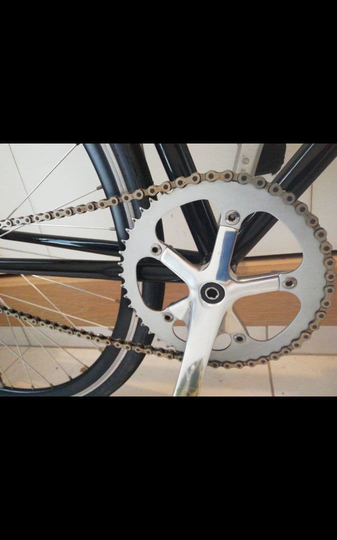 シングルスピード自転車 ブラック⚠️ フレーム、クランクくの販売です。