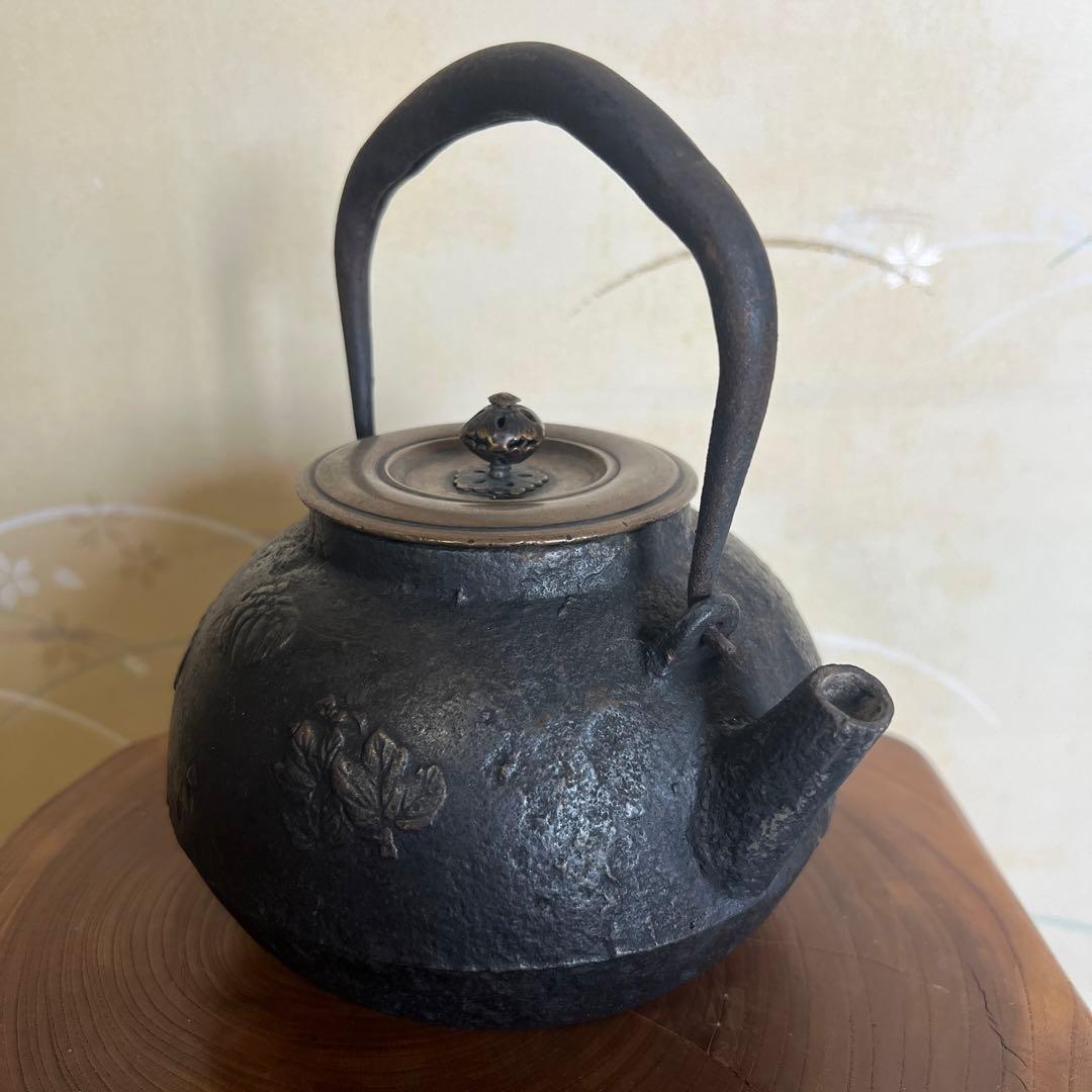 時代 龍文堂 鉄瓶 煎茶道具