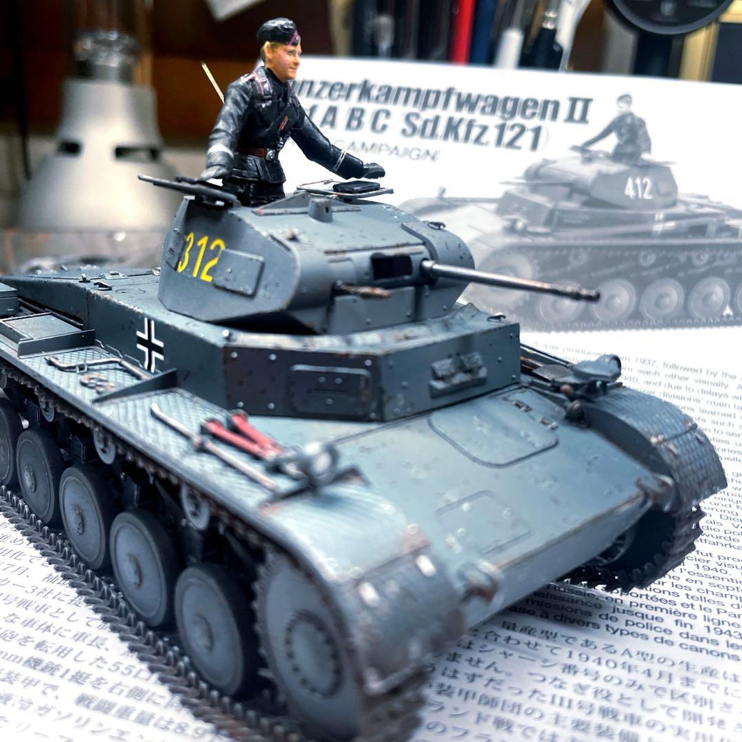 タミヤ1/35ドイツ2号戦車Ａ〜C型組み立て済みモデル
