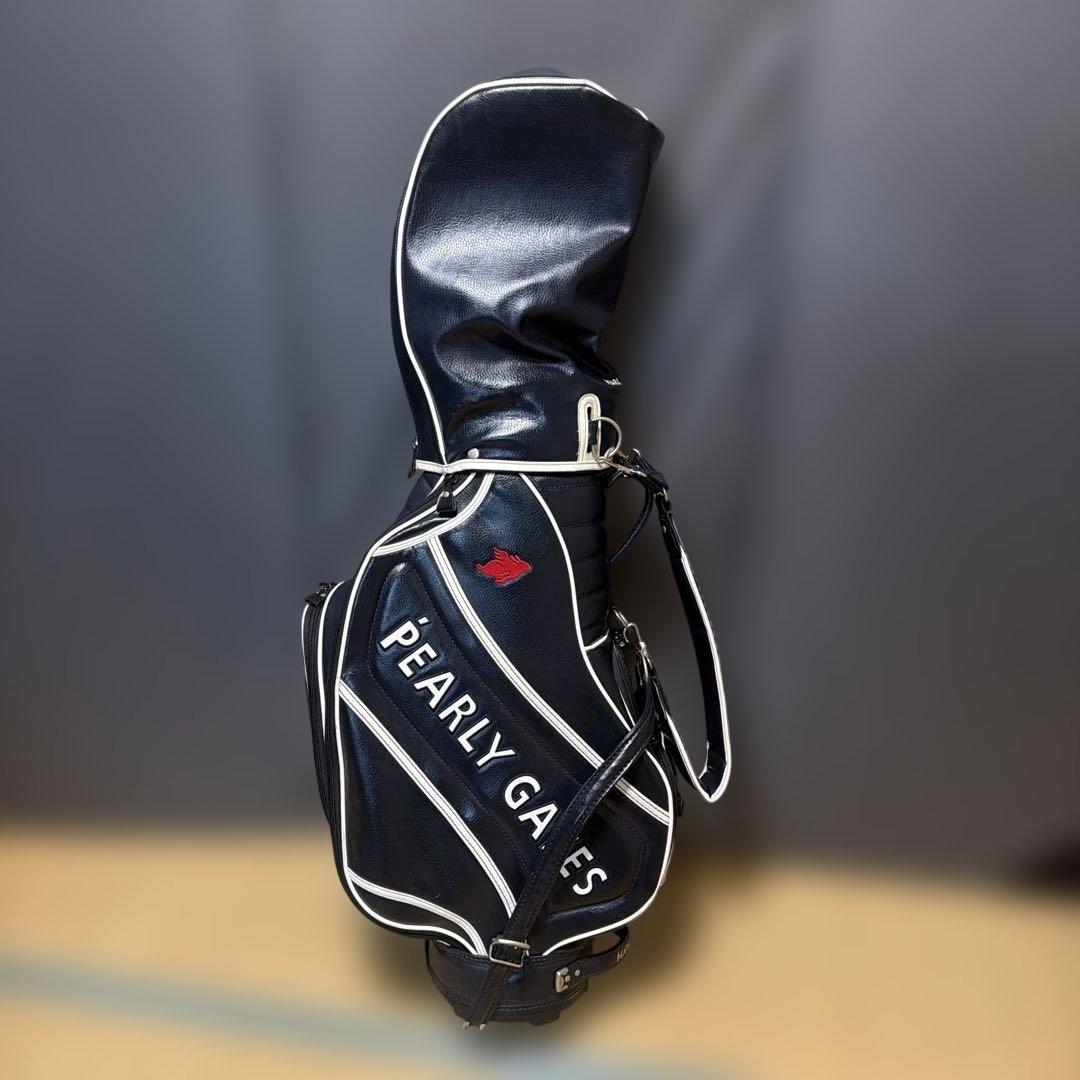 最終値下げ。PEARLY GATES ゴルフバッグ ネイビー