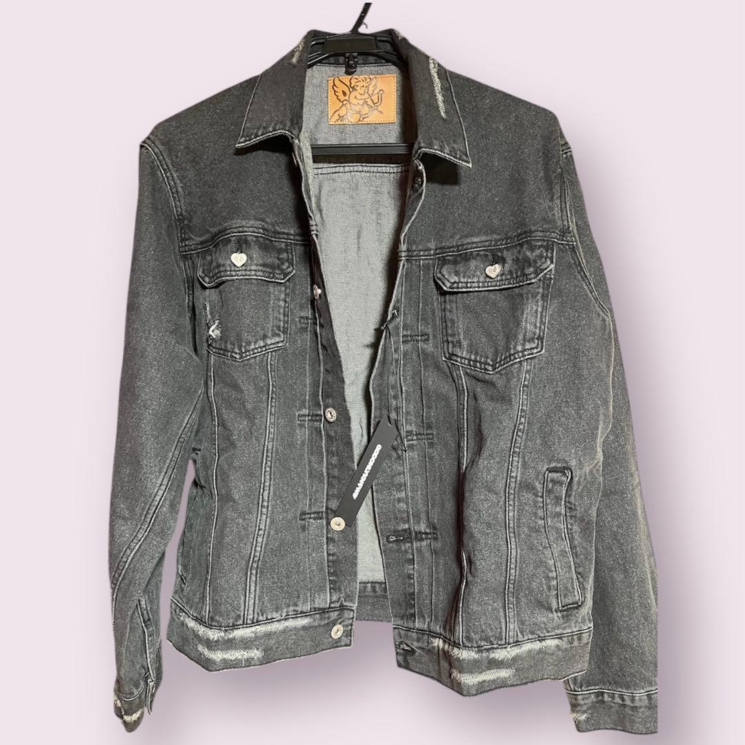 POP UP品ゴッドオンリーノウズDENIMJACKET M ブラック
