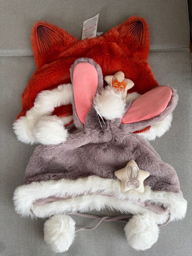 上海ディズニー ズートピア　ファンキャップ　ニック　ジュディ　セット