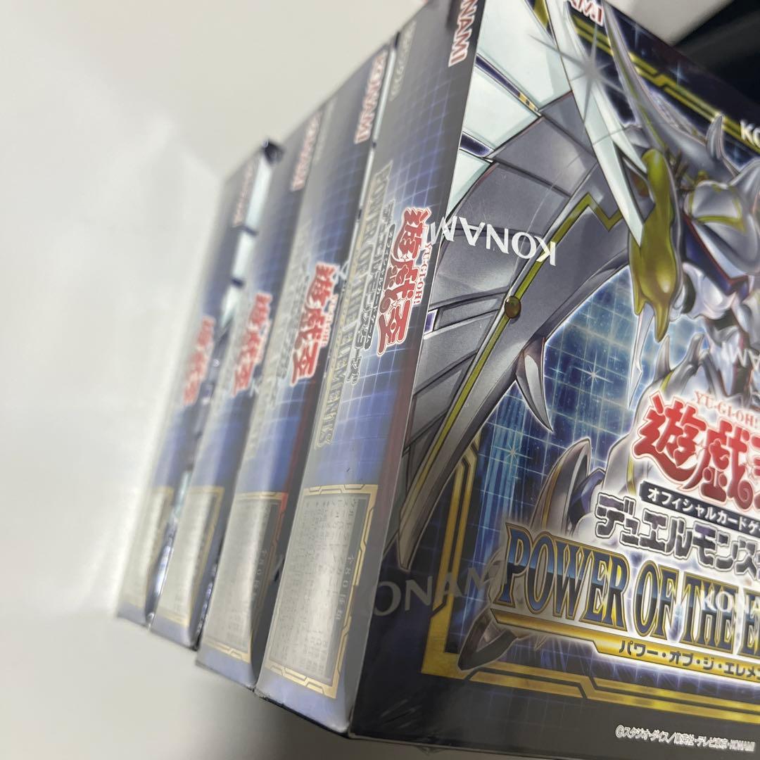 遊戯王　POWER OF THE ELEMENTS 4BOX シュリンク付