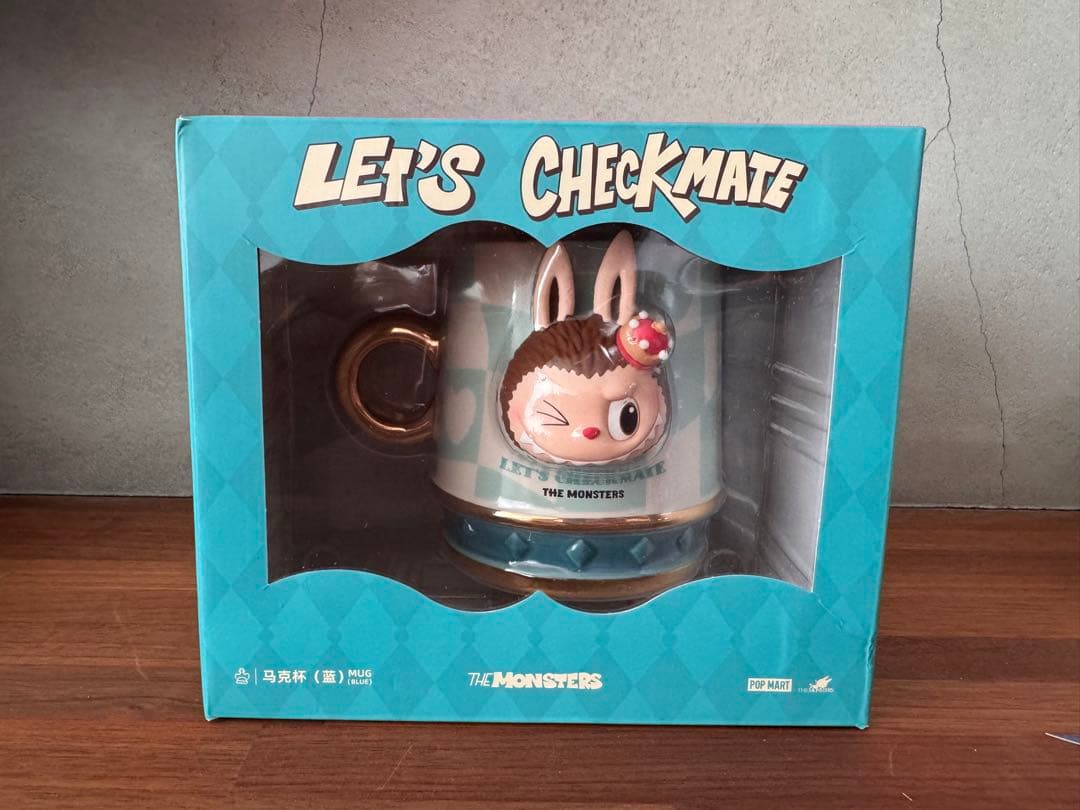 ポップマート ザ モンスターズ レッツチェックメイトシリーズ マグカップ　ラブブ