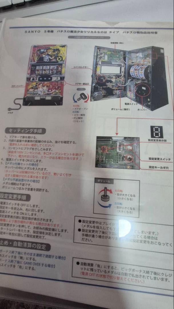 【送料込】【パチスロ】【実機】魔法少女リリカルなのは 不要機