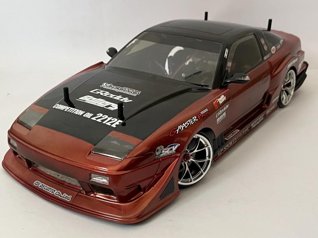 ヨコモ 1/10 RC用 180SX 電飾・プラパーツ付塗装済完成品 ボディのみ