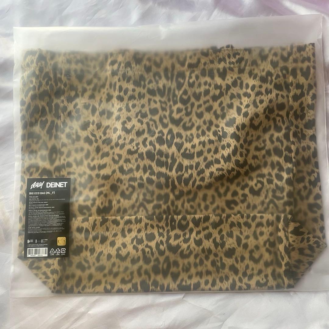 TXT GGUM X DEINET ビッグエコバッグ レオパード ヨンジュン