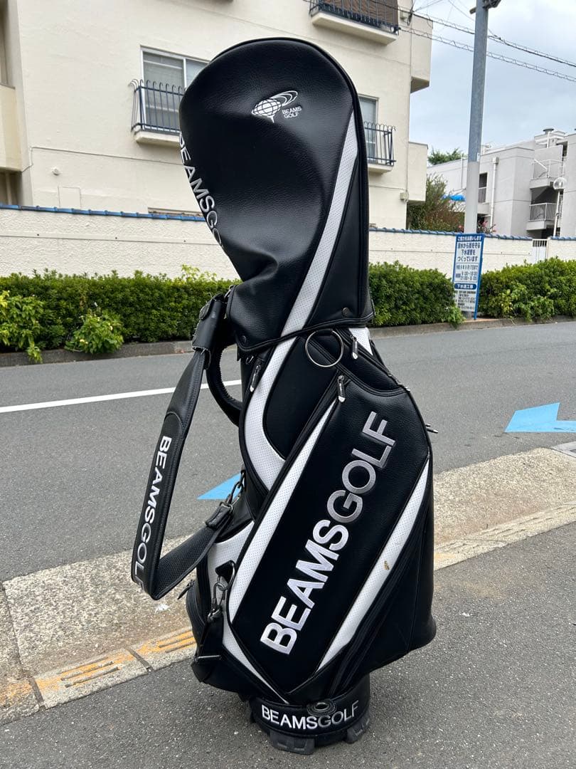 【超希少品】BEAMS GOLF キャディバッグ ブラック/ホワイト