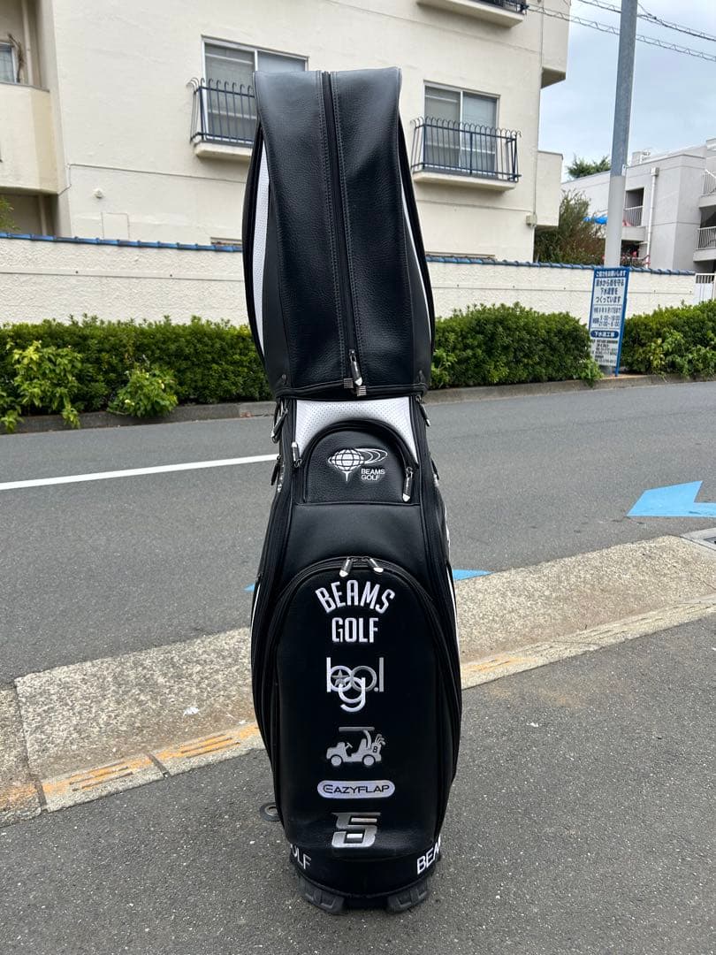 【超希少品】BEAMS GOLF キャディバッグ ブラック/ホワイト