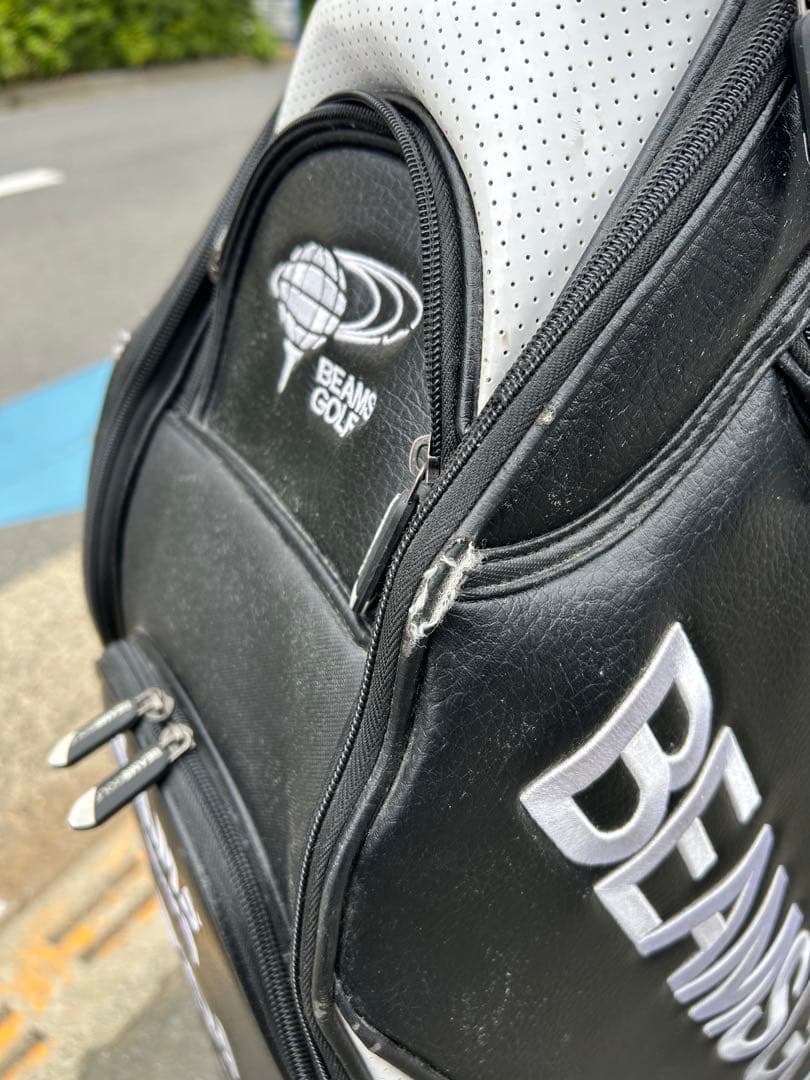 【超希少品】BEAMS GOLF キャディバッグ ブラック/ホワイト