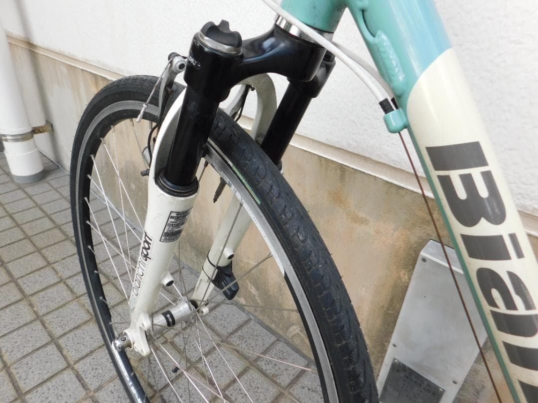 「 　」　　ビアンキ スポーツ　シエロ　ギア　タイヤ、ブレーキOK