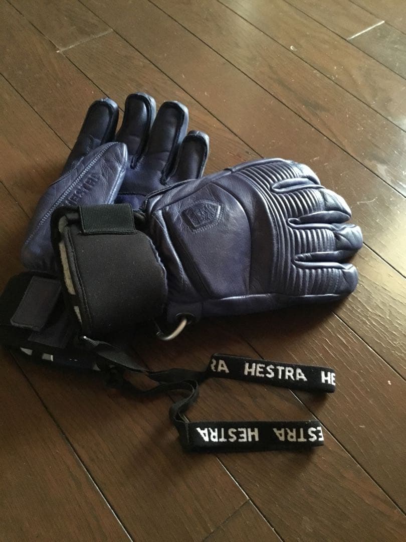 Hestra ネイビー スキーグローブ　中古