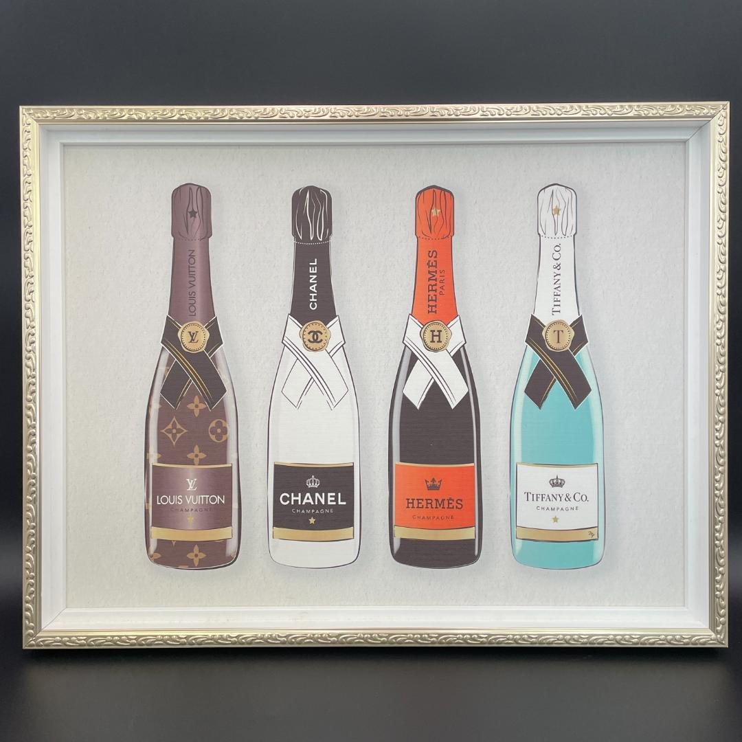 オマージュキャンバスアート「シャンパン6」マルティナ・パブロバ R8SD44