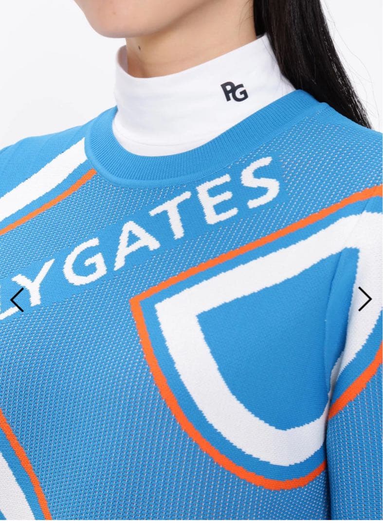 パーリーゲイツレディースピンタッククルーネックニットプルオーバーサイズ1