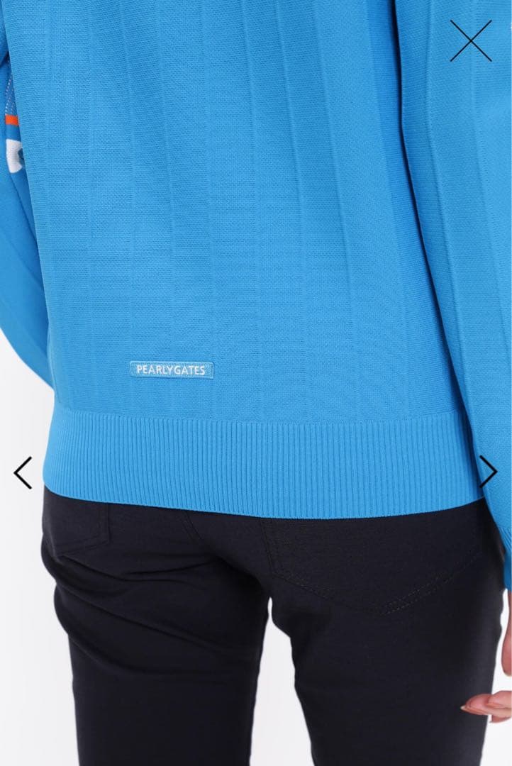 パーリーゲイツレディースピンタッククルーネックニットプルオーバーサイズ1