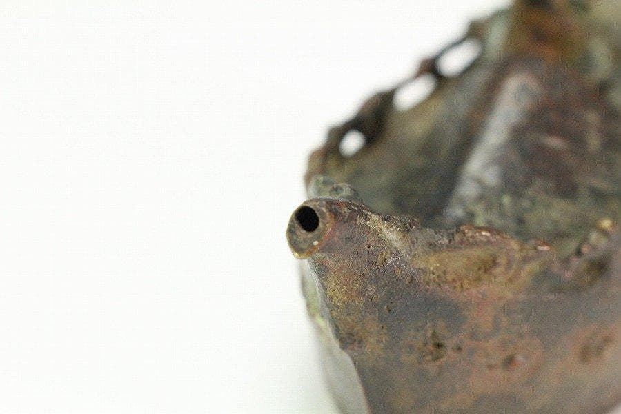 中国美術 古銅 唐物 舟人物 水滴 文房四宝 旧家蔵出