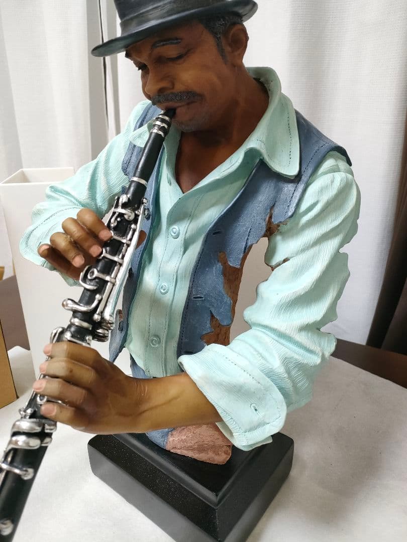 リアル　人形　ミュージック　JAZZ演奏者　BAR　飲食店などに　特大