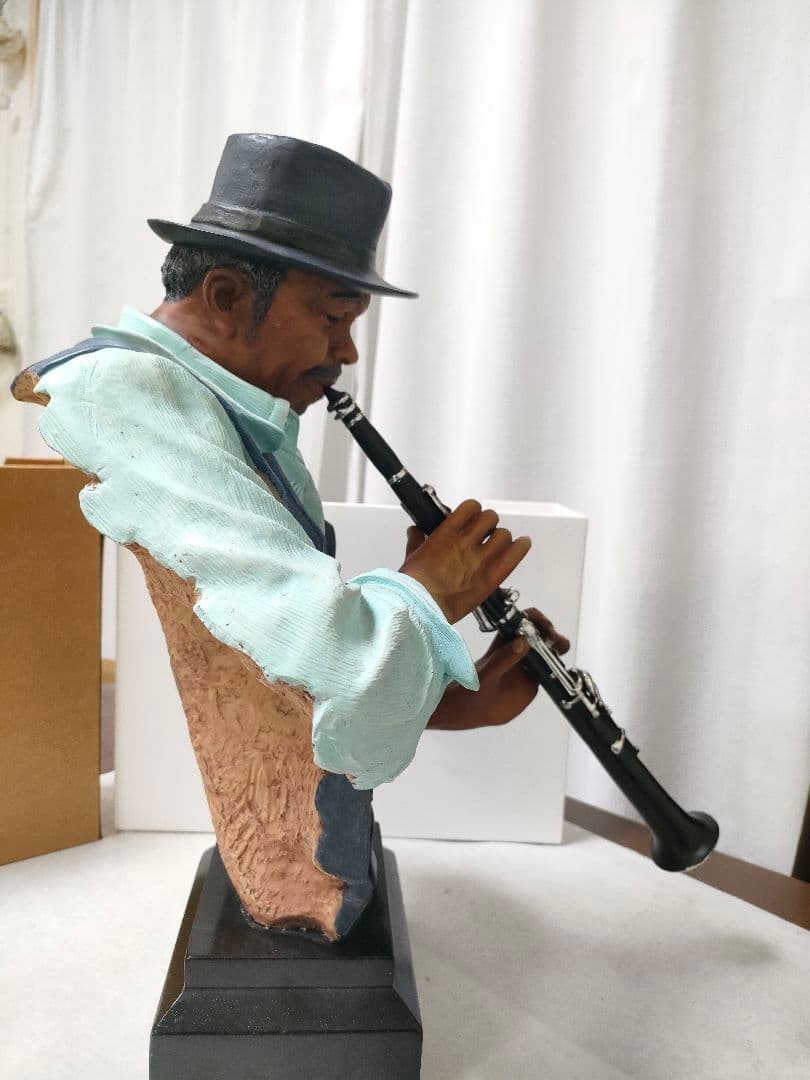 リアル　人形　ミュージック　JAZZ演奏者　BAR　飲食店などに　特大