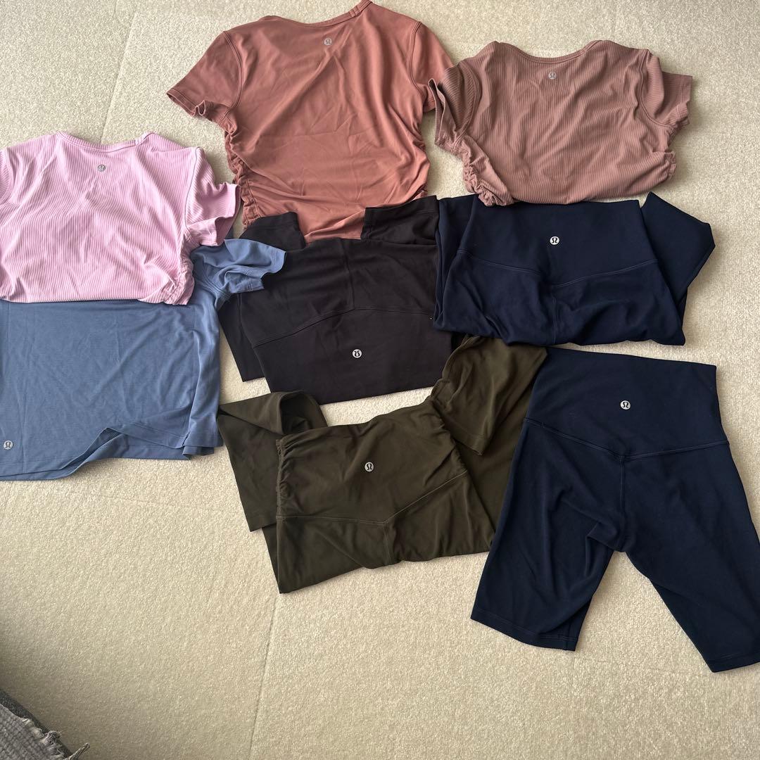 美品ルルレモン＆アイスブレーカー　テニス&フィットネスウェアセット 9点