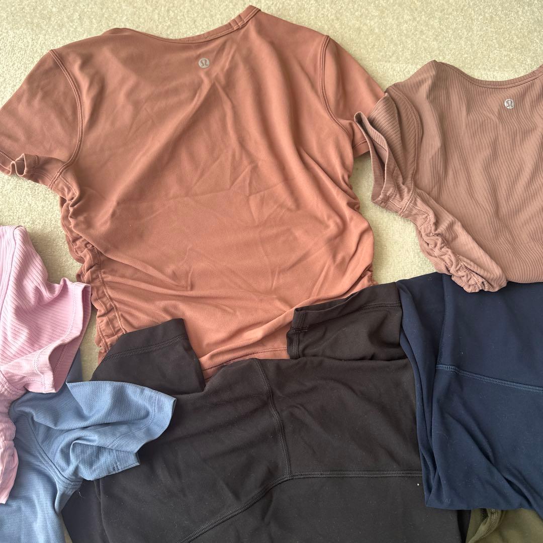 美品ルルレモン＆アイスブレーカー　テニス&フィットネスウェアセット 9点