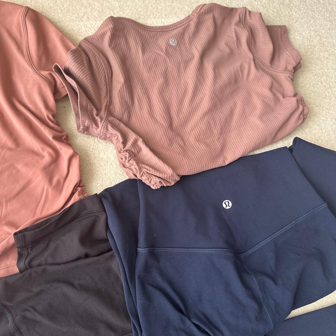 美品ルルレモン＆アイスブレーカー　テニス&フィットネスウェアセット 9点