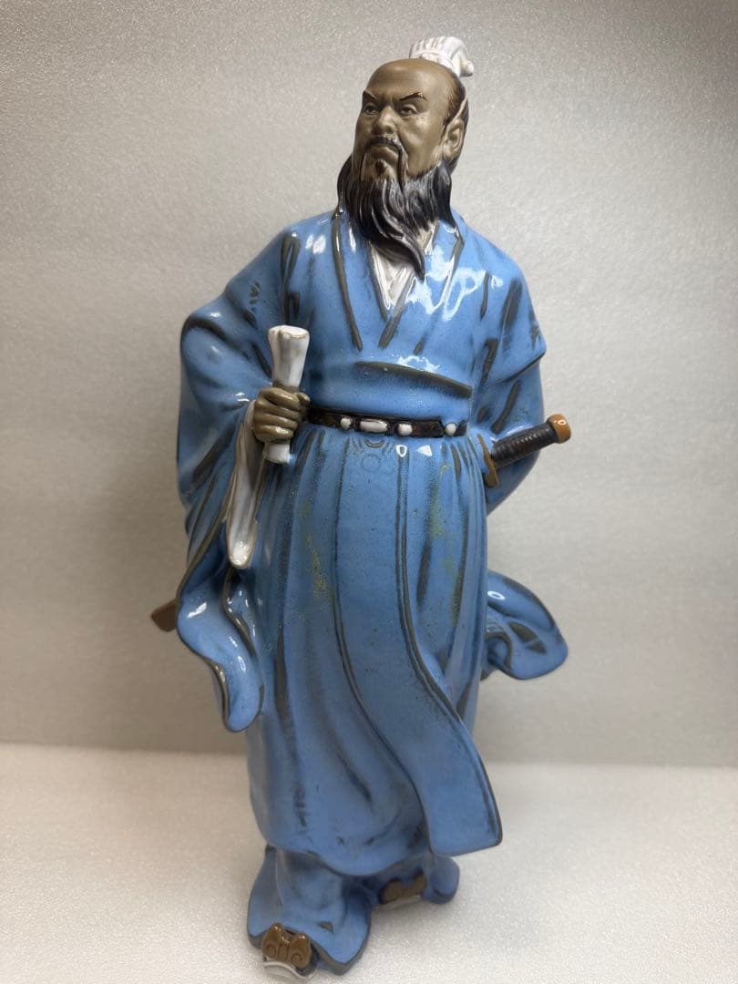 在庫処分‼️ 陶器 手工製作 高溫燒製 三国志人物 「曹操」