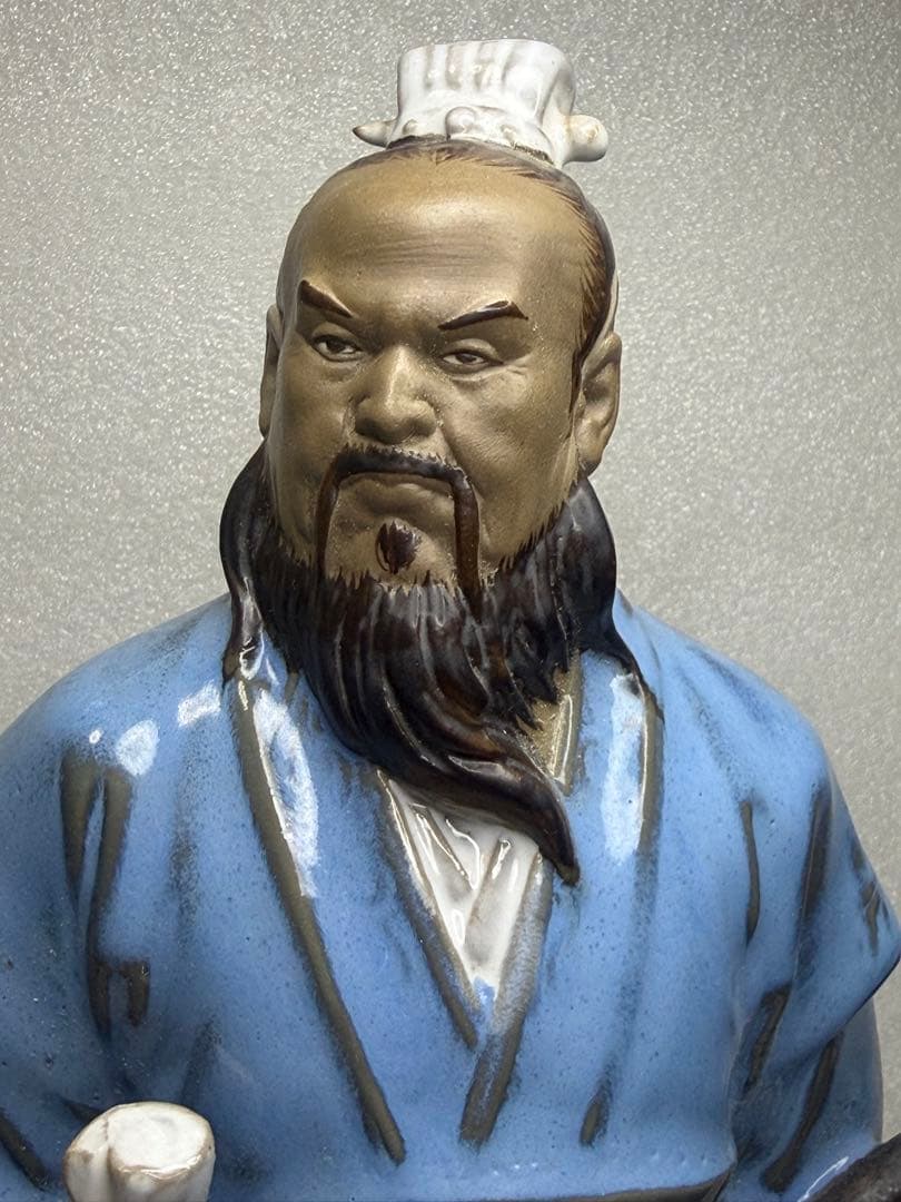 在庫処分‼️ 陶器 手工製作 高溫燒製 三国志人物 「曹操」