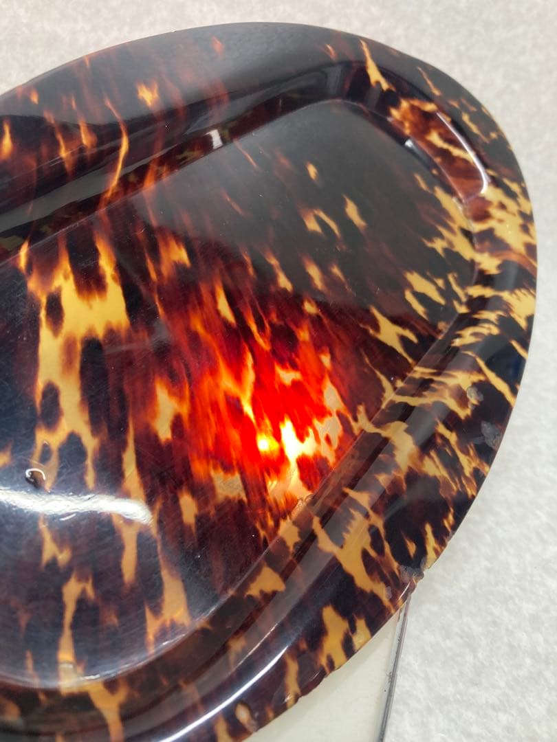 D0104）希少 中国古美術 文房具 水盤 鼈甲水盤 本鼈甲 天然べっ甲