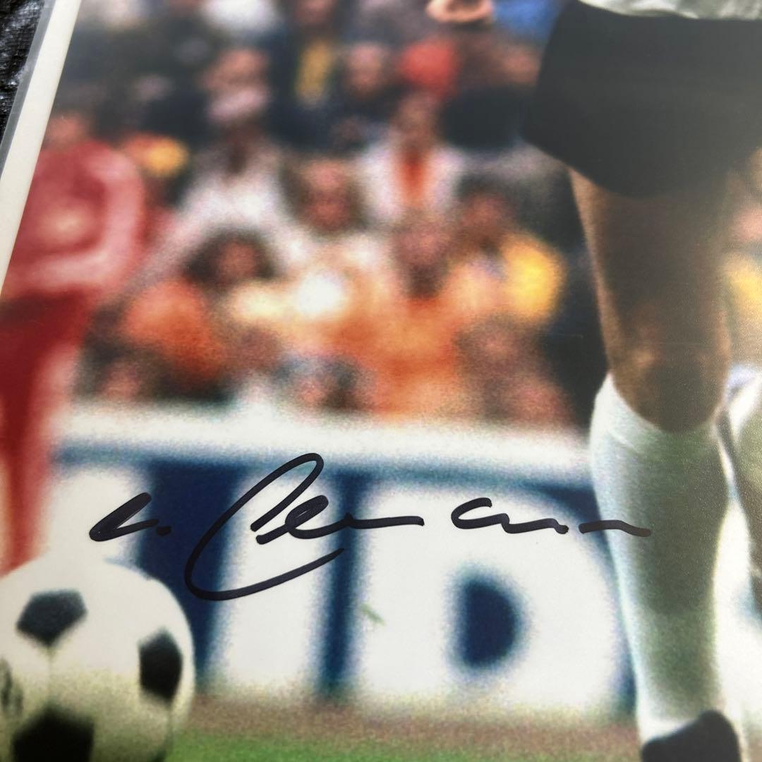 フランツ　ベッケンバウアー　西ドイツ代表　直筆サイン入りフォト　カイザー　皇帝