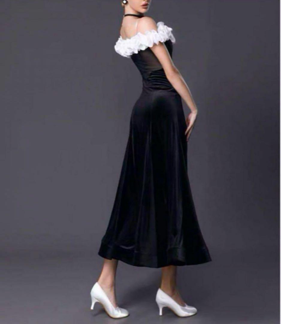 社交ダンスドレス　競技　パーティー　デモ　手袋　新品