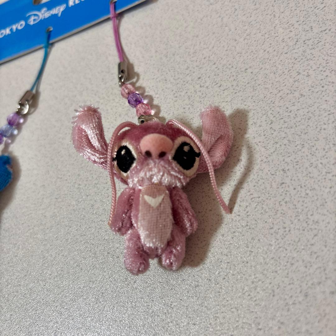 スティッチ エンジェル スクランプ ビーズストラップ ディズニーリゾート　限定