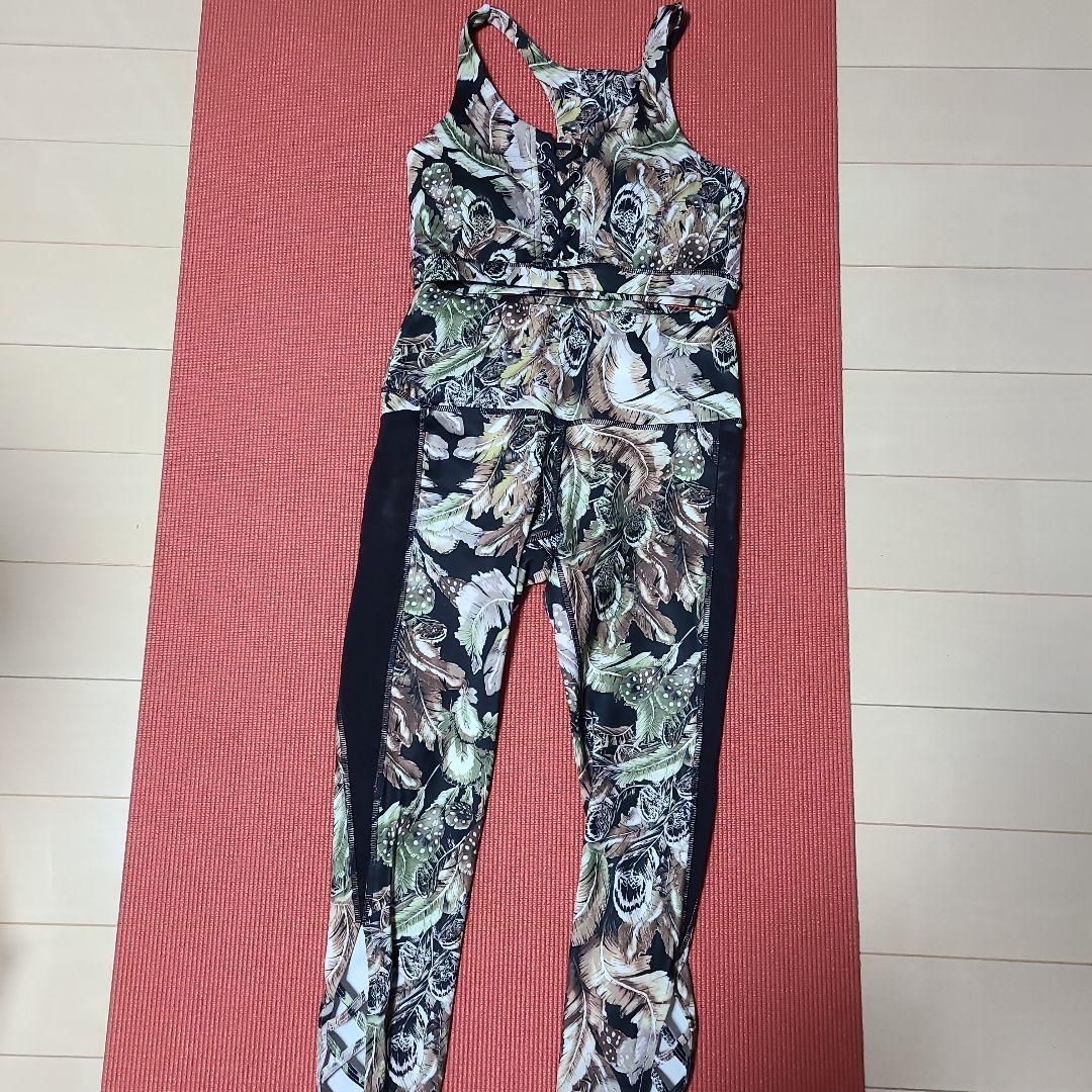 ホットヨガ対応　ブラトップ&レギンス　上下　トレーニング