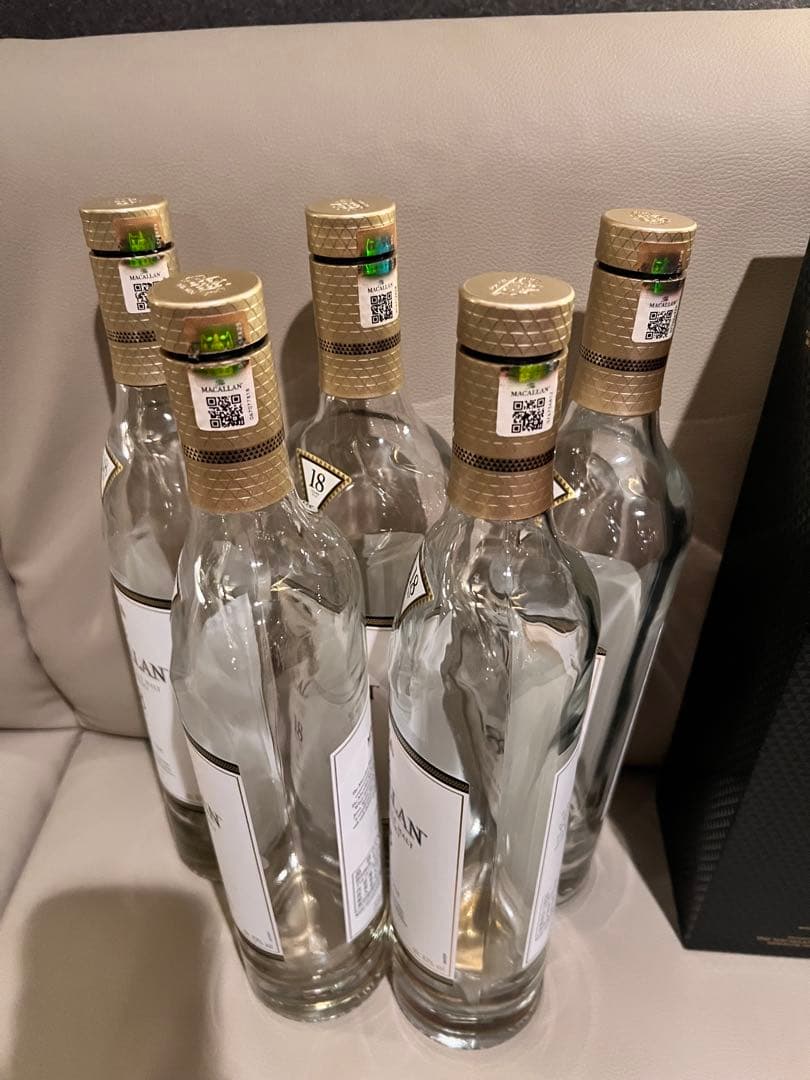 The Macallan 18年 シェリーオークカスク　空瓶5本