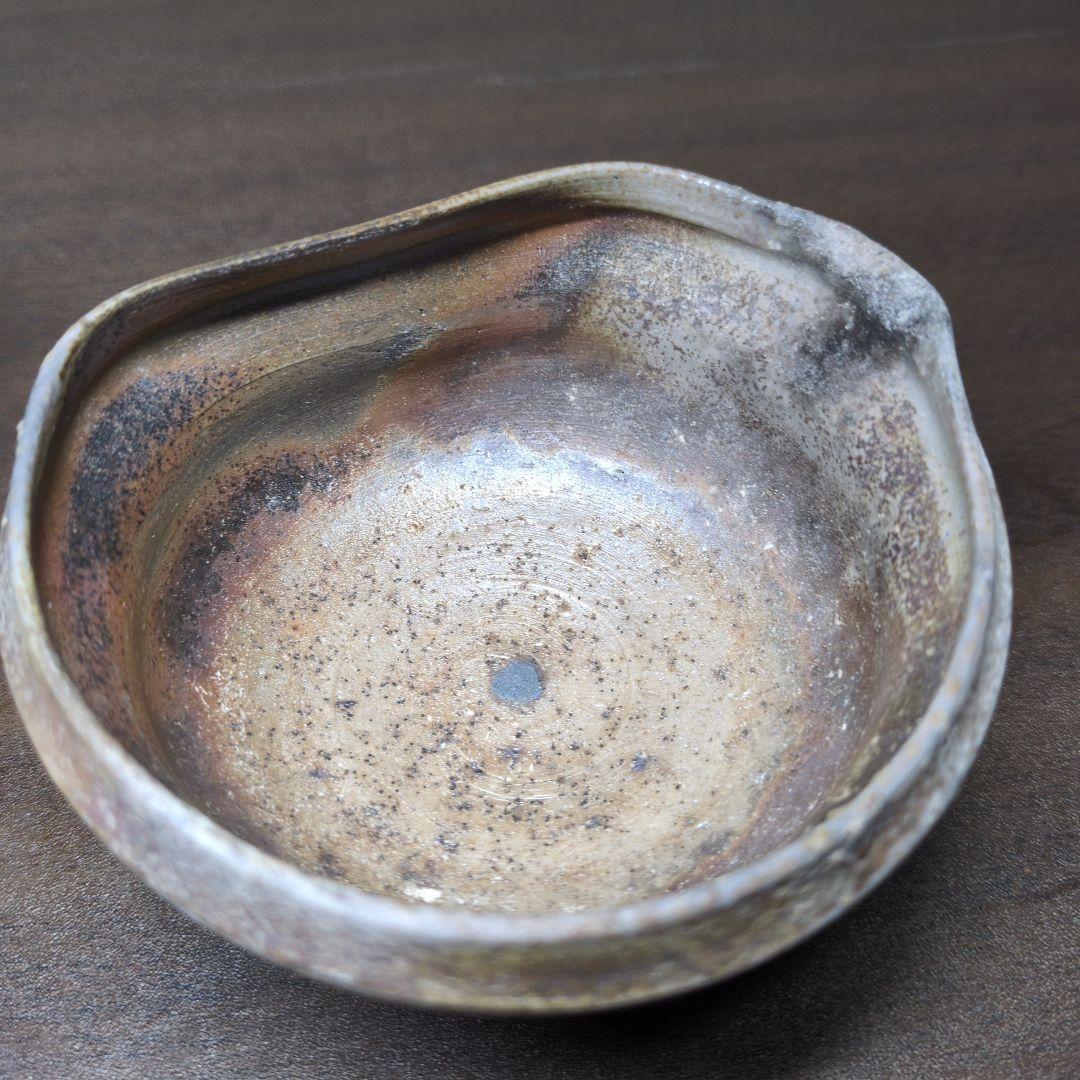 小野田賢一 作 備前 窯変 煎茶器(煎茶碗五客・湯冷まし・宝瓶) 共箱 煎茶道具