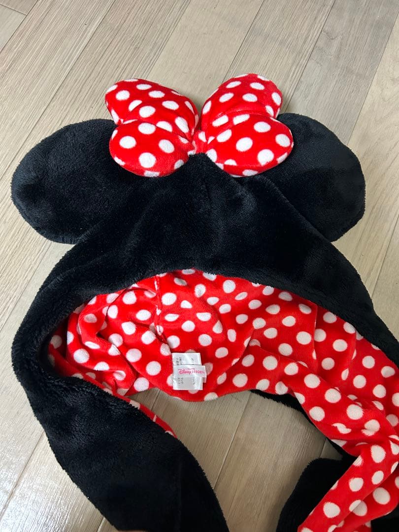 ディズニー　ミニー　マフラーキャップ　ファンキャップ