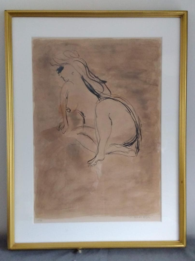 織田広喜　【裸婦】　リトグラフ　　16/75　　　18号