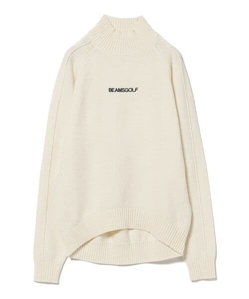 ★美品★BEAMS　GOLF　フロントロゴハイネックニット　サイズ　L