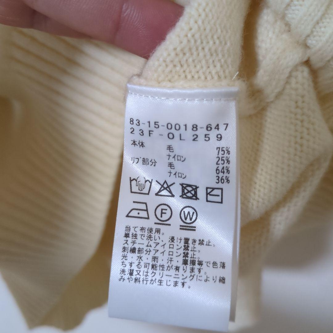 ★美品★BEAMS　GOLF　フロントロゴハイネックニット　サイズ　L