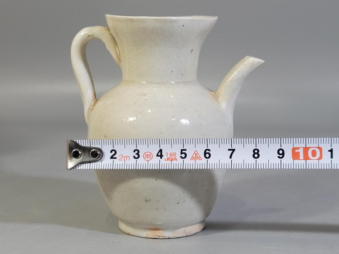 中国美術 宋白磁 水注 瓶 時代物 DT465
