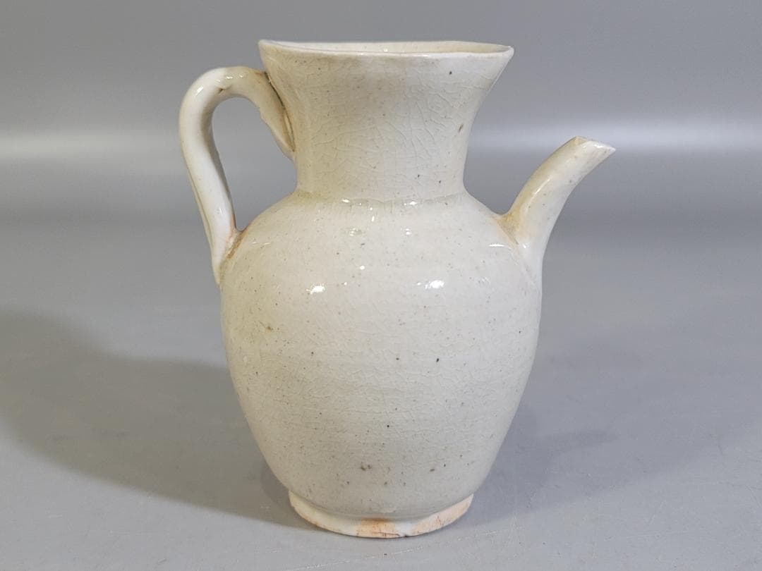 中国美術 宋白磁 水注 瓶 時代物 DT465