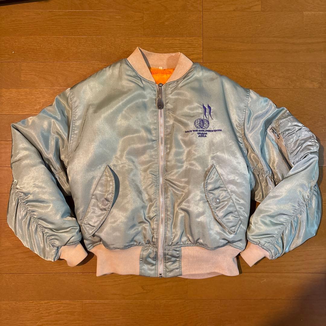90s chage&aska ma-1 jacket 希少