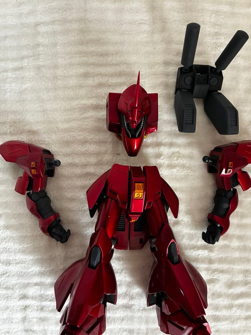 MG サザビー 塗装済み完成品 メタリックレッド 傷あり 本体のみ