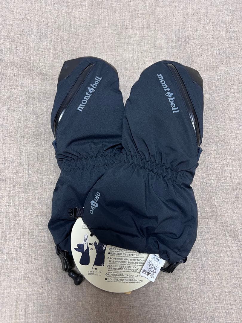 【新品未使用】mont-bell モンベル パウダー ジップミトン　手袋