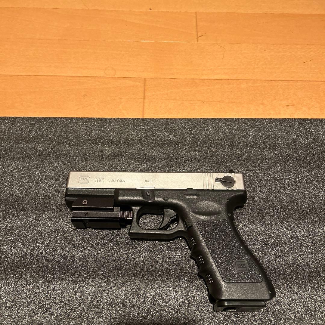 東京マルイ　グロック18c シルバースライド