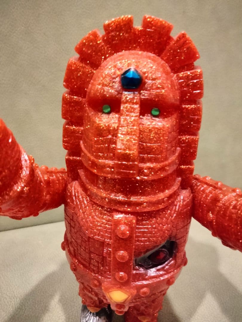 ソフビ　monstock Gモアイロボ　①　izumonster　安楽安作