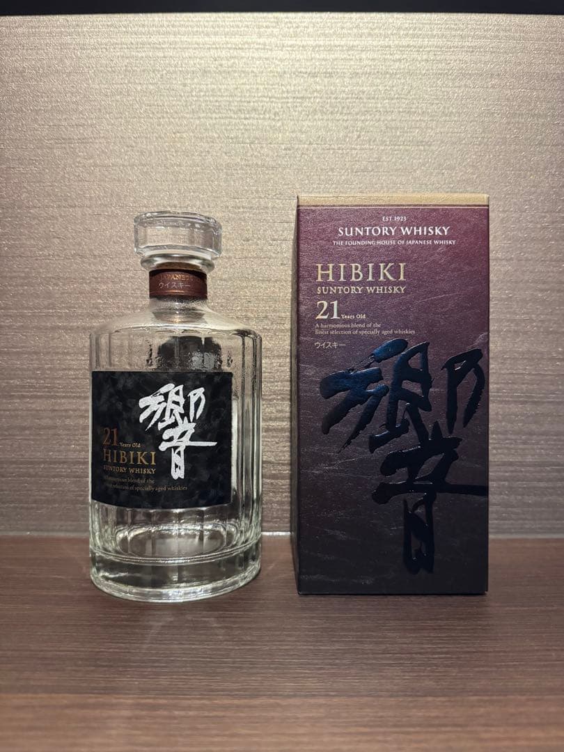 値下げ！化粧箱付き空瓶 響21年 ウイスキー 700ml