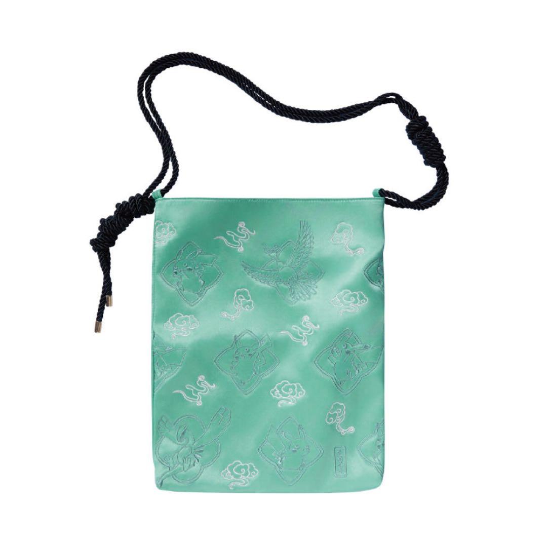 【韓国限定】ポケモン ピカチュウ 青磁色 トートバック 伝統エディション