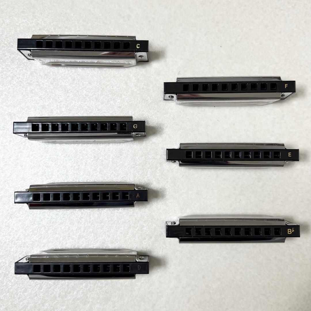 美品 Fender BLUES DELUXE ハーモニカ 7本セット ケース付