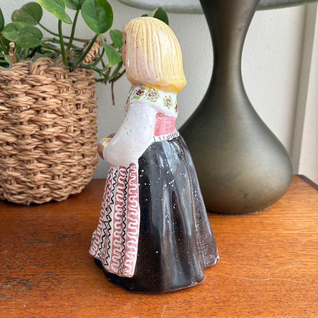 Rutebo ルーテボ フィギュア フラワーガール 北欧ビンテージ アンティーク